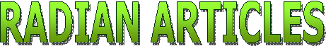 RADIAN ARTICLES